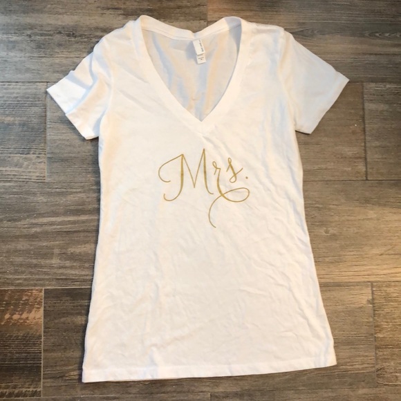 Next Level Apparel Tops - White Mrs. Shirt